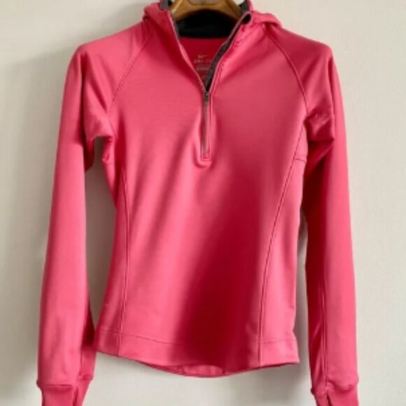 Nike Dri Fit Pink Hoodie Size XS - Picture 1 of 6